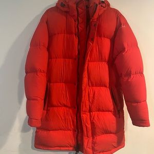 Aritzia SuperPuff Red Mid Length
